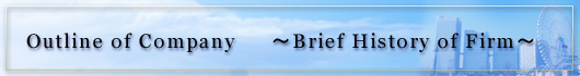 Outline of Company ==Brief History of Firm==
